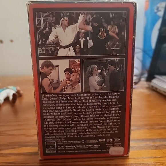The Karate Kid (1984) 1985 Beta Tape Betamax NOT VHS VINTAGE RCA 1st Release - Picture 2 of 9